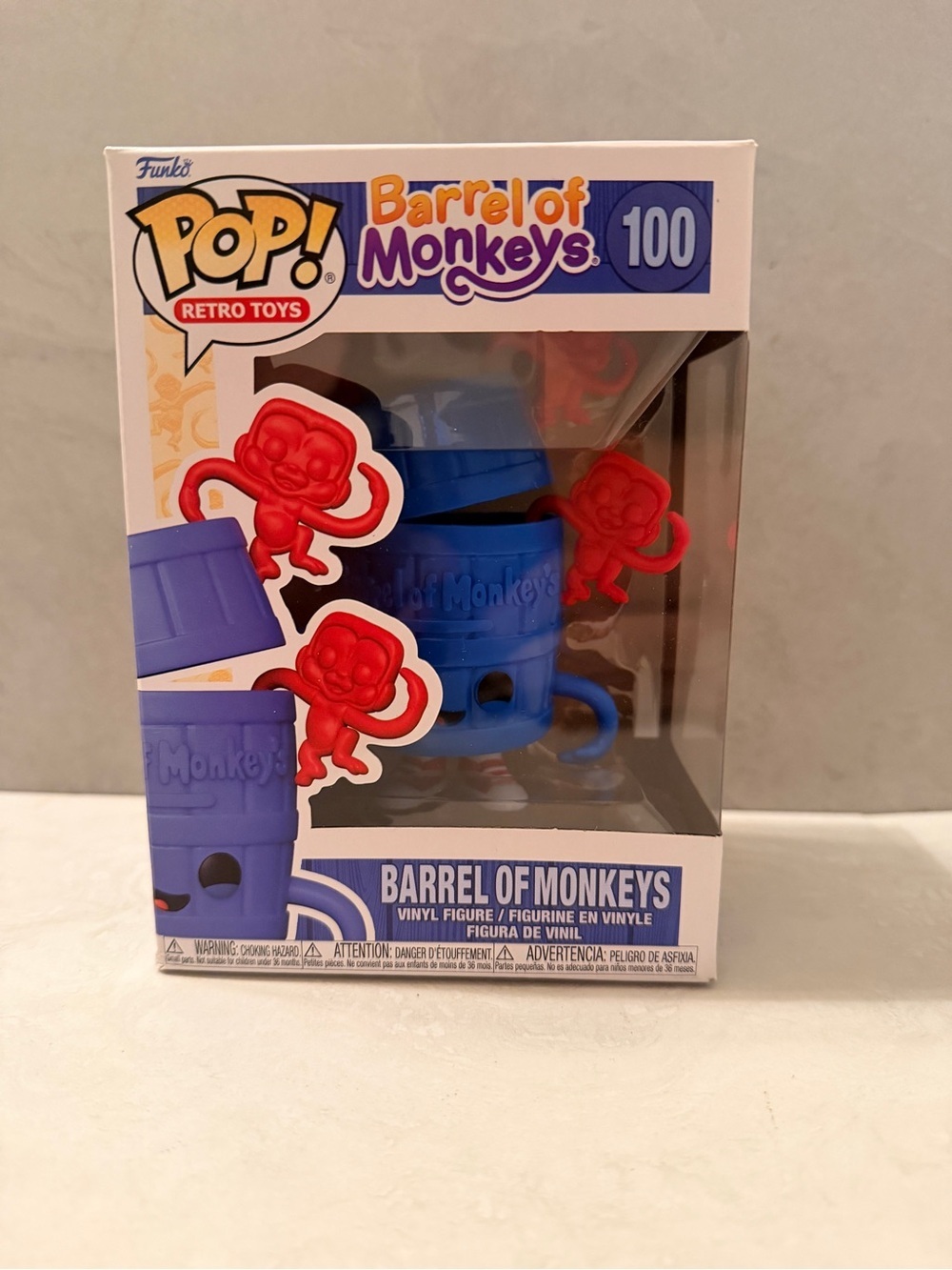 Funko POP! Barrel of Monkeys #100 - Blue Barrel with Red Monkeys
